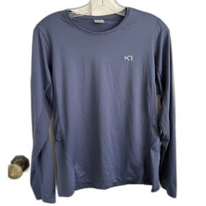 EUC Kari Traa Nora 2.0 Long sleeve top Base Layer Moon Blue Sz Small